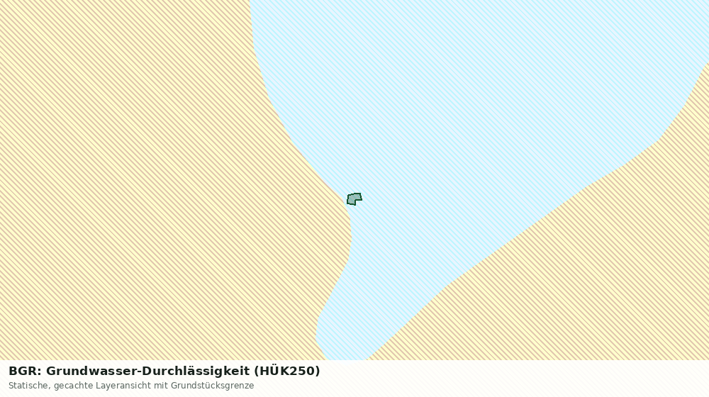 Statische Kartenansicht: BGR: Grundwasser-Durchlässigkeit (HÜK250)