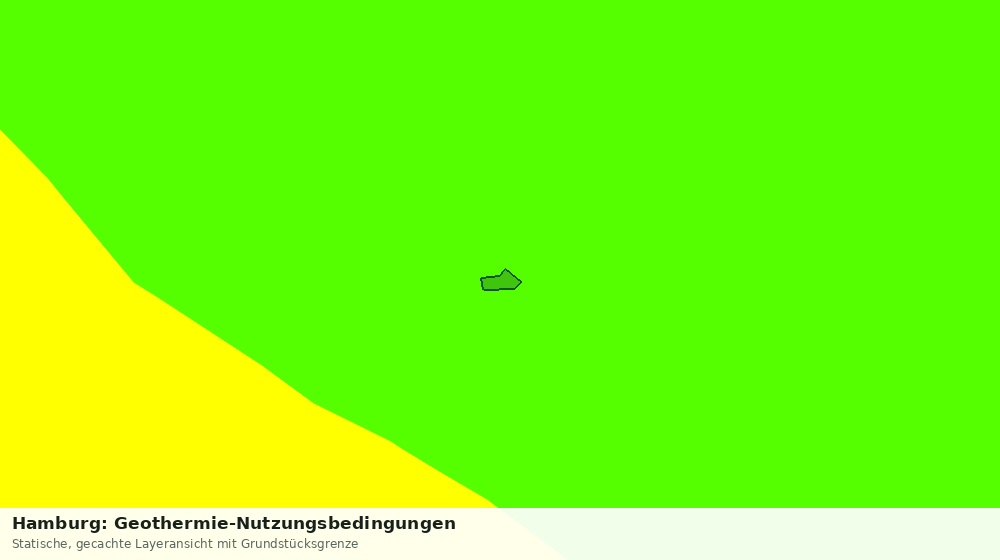 Statische Kartenansicht: Hamburg: Geothermie-Nutzungsbedingungen