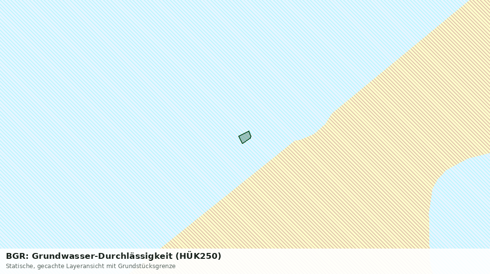 Statische Kartenansicht: BGR: Grundwasser-Durchlässigkeit (HÜK250)