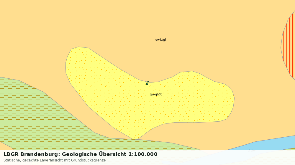Statische Kartenansicht: LBGR Brandenburg: Geologische Übersicht 1:100.000