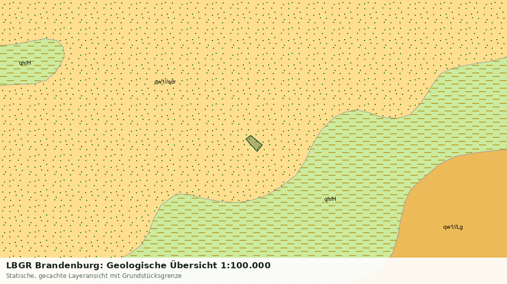 Statische Kartenansicht: LBGR Brandenburg: Geologische Übersicht 1:100.000