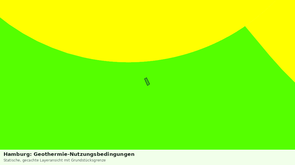 Statische Kartenansicht: Hamburg: Geothermie-Nutzungsbedingungen