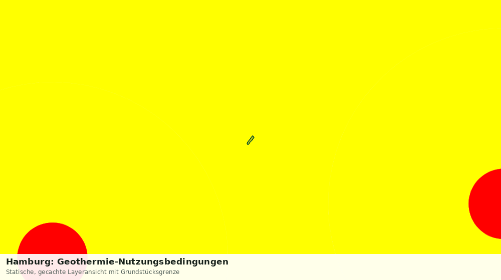 Statische Kartenansicht: Hamburg: Geothermie-Nutzungsbedingungen