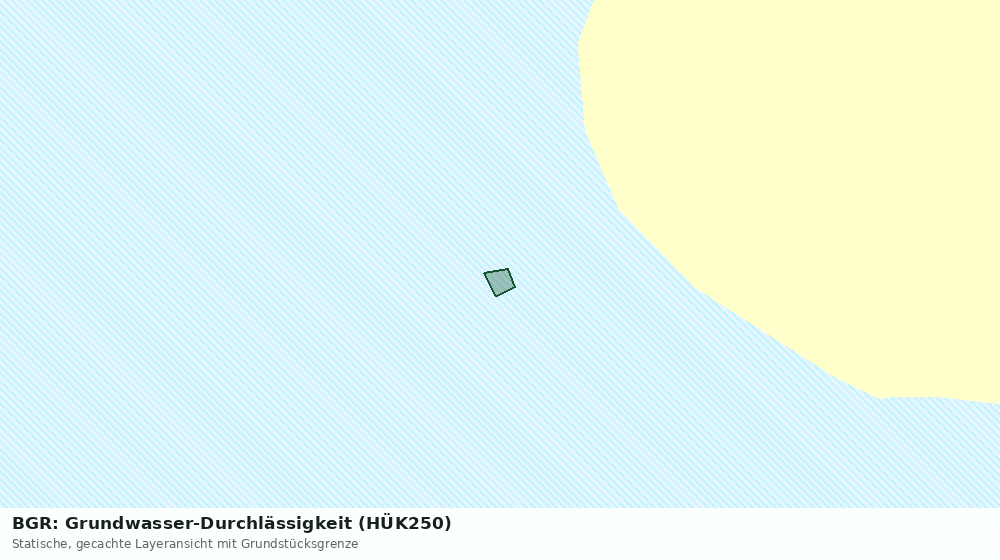 Statische Kartenansicht: BGR: Grundwasser-Durchlässigkeit (HÜK250)