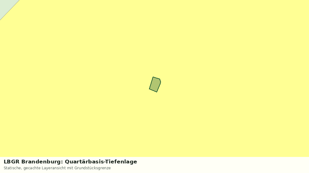 Statische Kartenansicht: LBGR Brandenburg: Quartärbasis-Tiefenlage