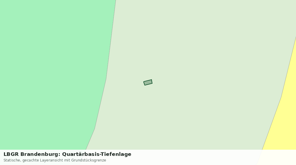 Statische Kartenansicht: LBGR Brandenburg: Quartärbasis-Tiefenlage
