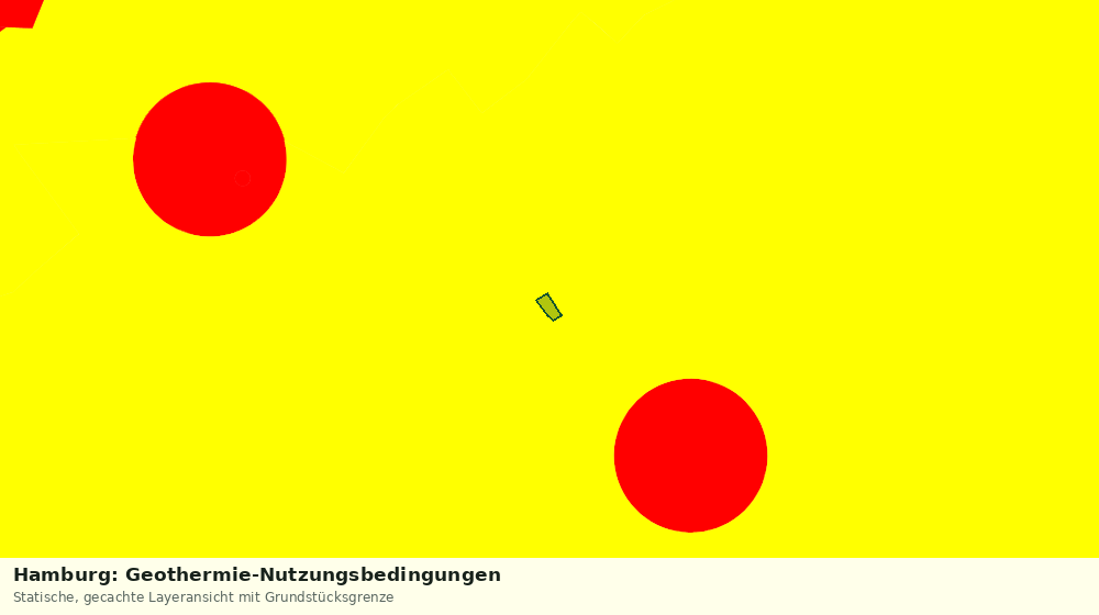 Statische Kartenansicht: Hamburg: Geothermie-Nutzungsbedingungen