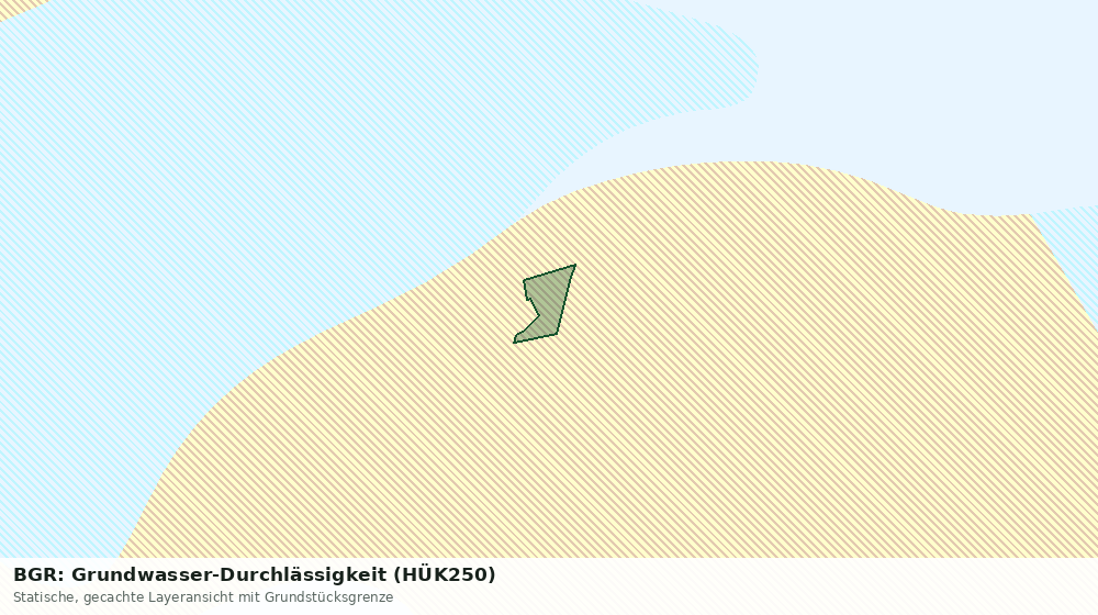 Statische Kartenansicht: BGR: Grundwasser-Durchlässigkeit (HÜK250)