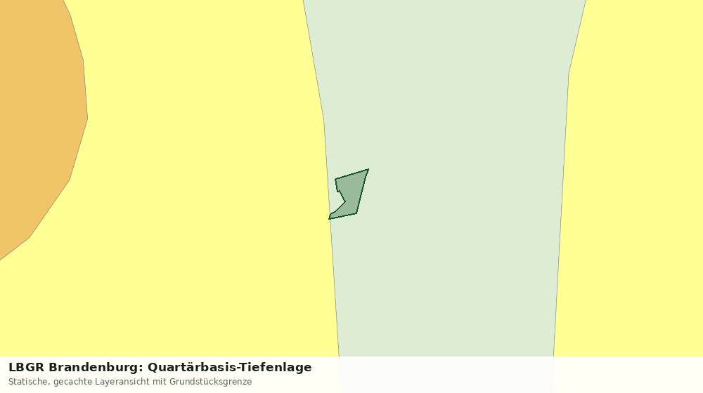 Statische Kartenansicht: LBGR Brandenburg: Quartärbasis-Tiefenlage