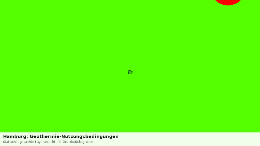 Statische Kartenansicht: Hamburg: Geothermie-Nutzungsbedingungen