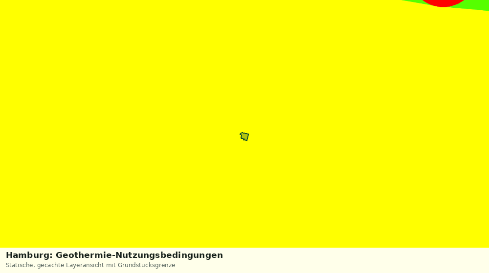 Statische Kartenansicht: Hamburg: Geothermie-Nutzungsbedingungen
