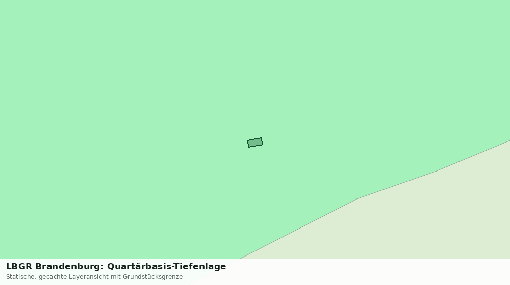 Statische Kartenansicht: LBGR Brandenburg: Quartärbasis-Tiefenlage