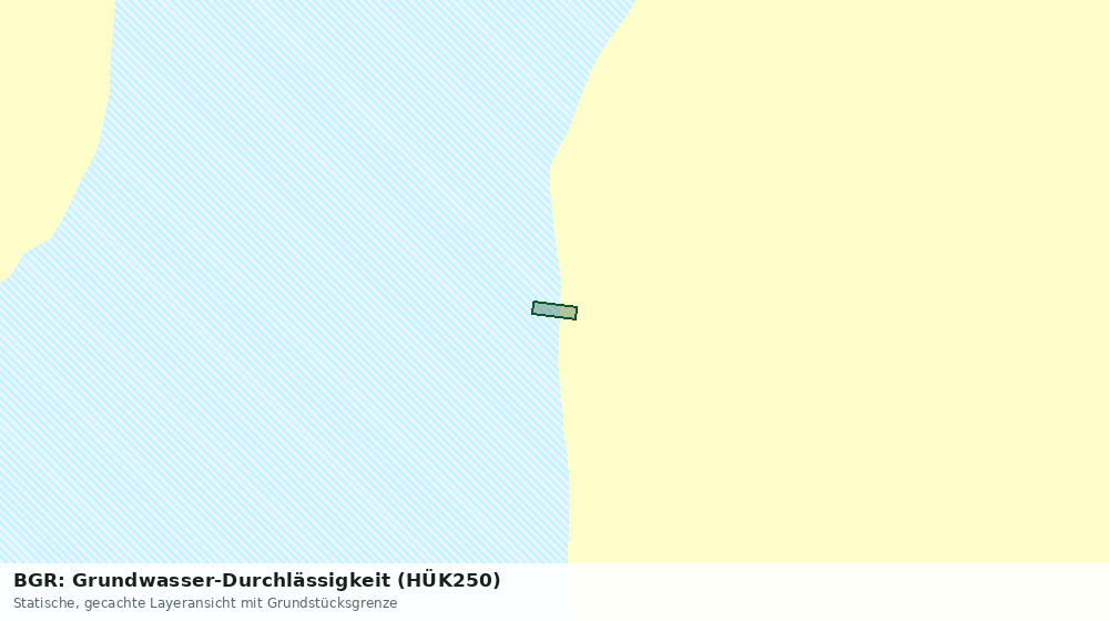 Statische Kartenansicht: BGR: Grundwasser-Durchlässigkeit (HÜK250)
