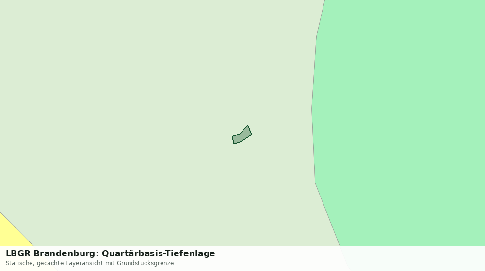 Statische Kartenansicht: LBGR Brandenburg: Quartärbasis-Tiefenlage