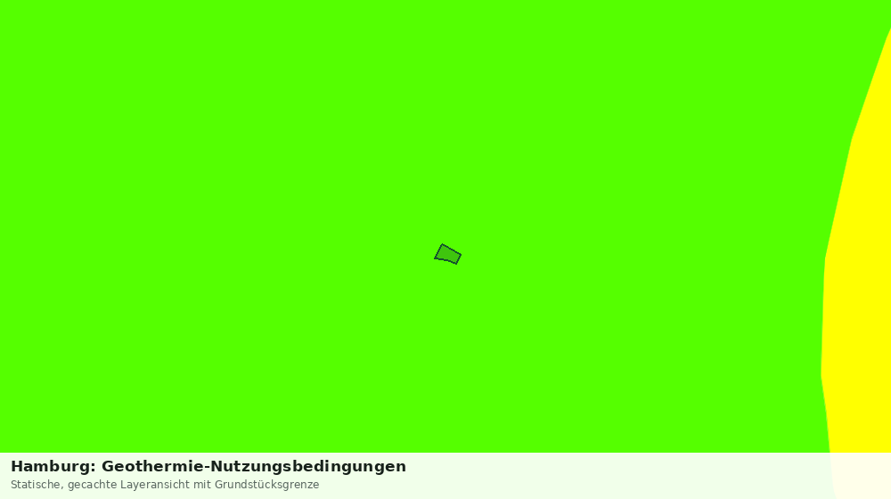 Statische Kartenansicht: Hamburg: Geothermie-Nutzungsbedingungen