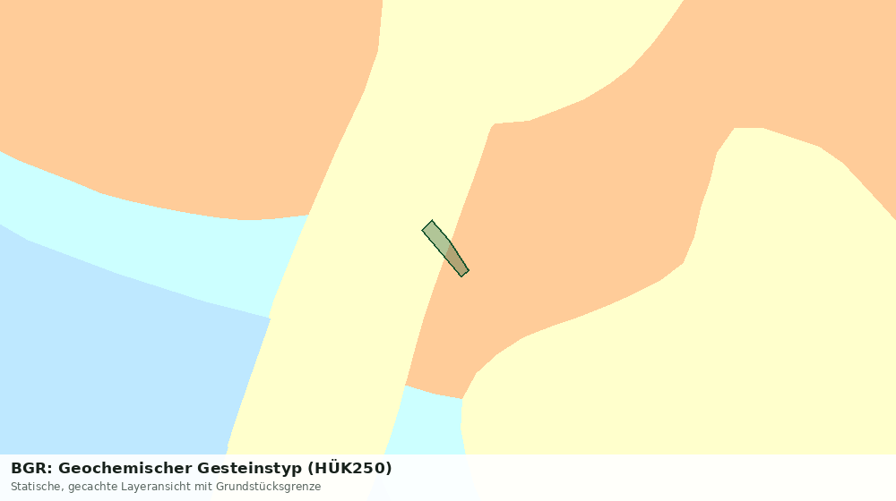 Statische Kartenansicht: BGR: Geochemischer Gesteinstyp (HÜK250)