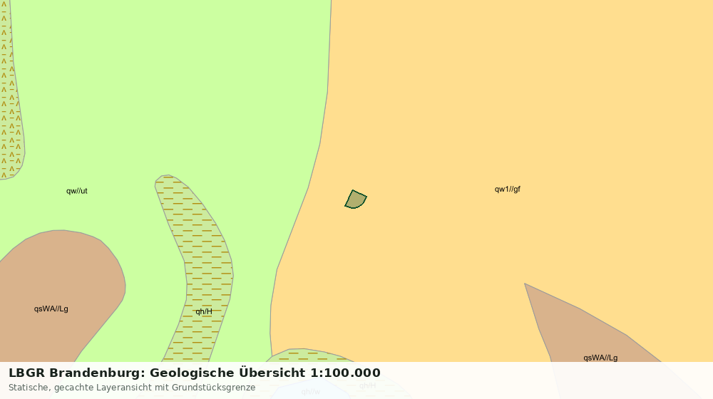 Statische Kartenansicht: LBGR Brandenburg: Geologische Übersicht 1:100.000