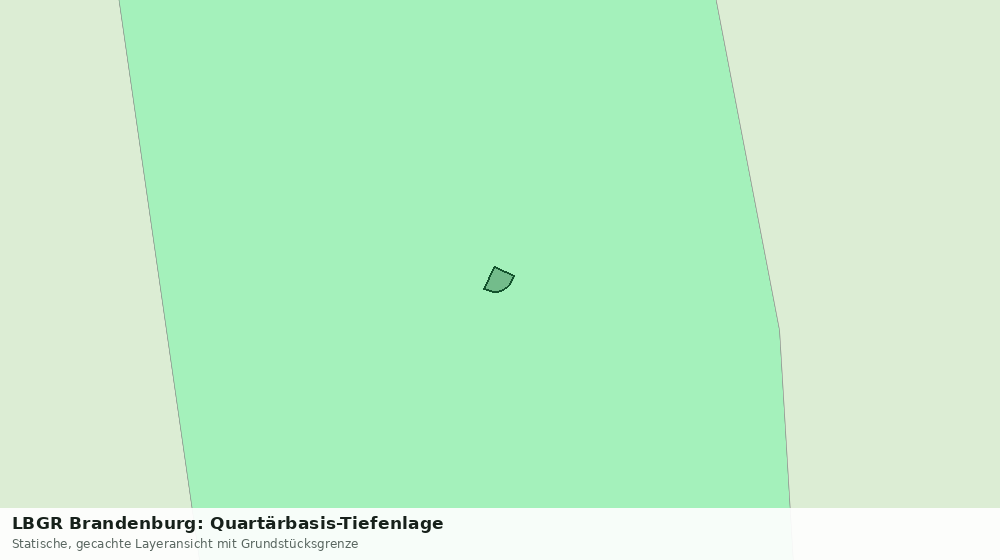 Statische Kartenansicht: LBGR Brandenburg: Quartärbasis-Tiefenlage