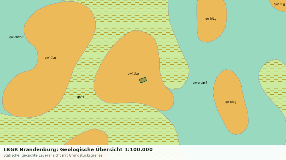 Statische Kartenansicht: LBGR Brandenburg: Geologische Übersicht 1:100.000