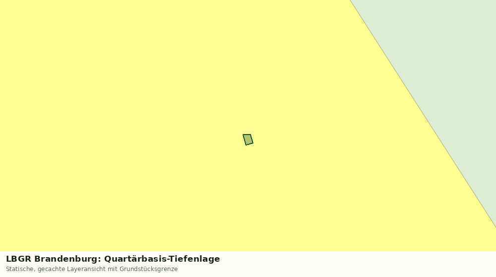 Statische Kartenansicht: LBGR Brandenburg: Quartärbasis-Tiefenlage