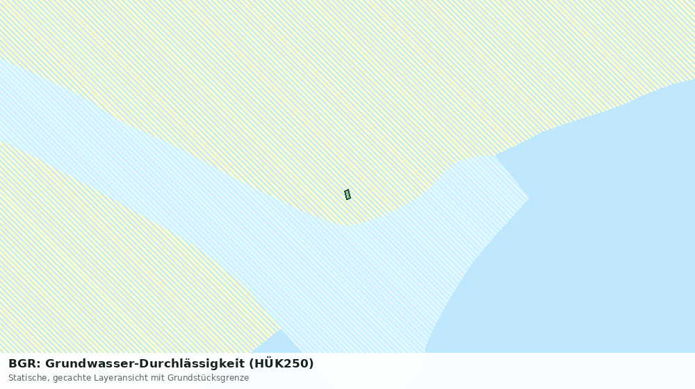 Statische Kartenansicht: BGR: Grundwasser-Durchlässigkeit (HÜK250)