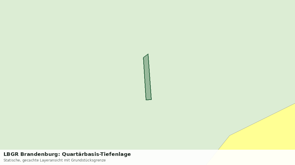 Statische Kartenansicht: LBGR Brandenburg: Quartärbasis-Tiefenlage