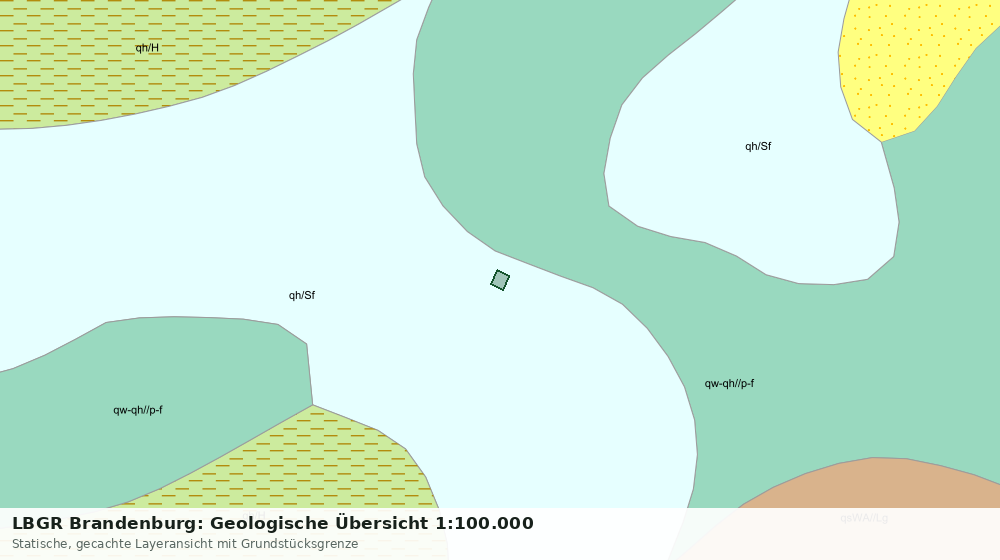 Statische Kartenansicht: LBGR Brandenburg: Geologische Übersicht 1:100.000