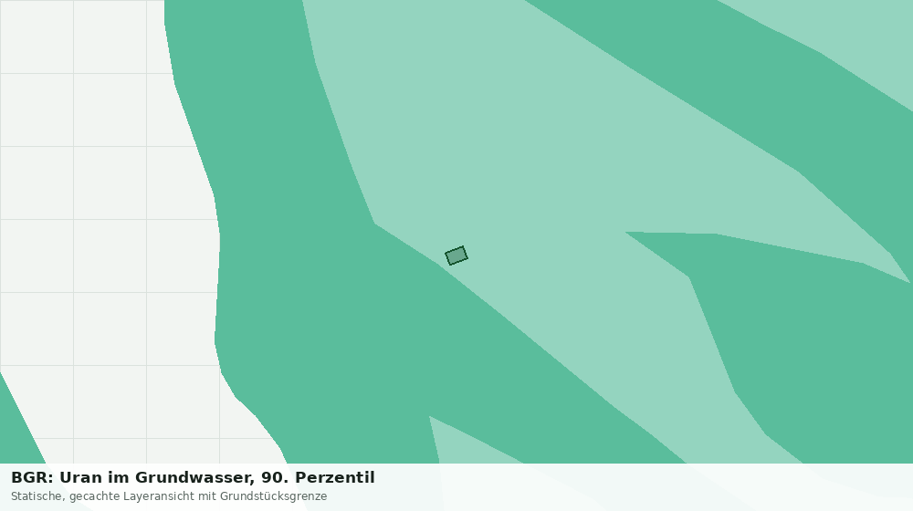 Statische Kartenansicht: BGR: Uran im Grundwasser, 90. Perzentil