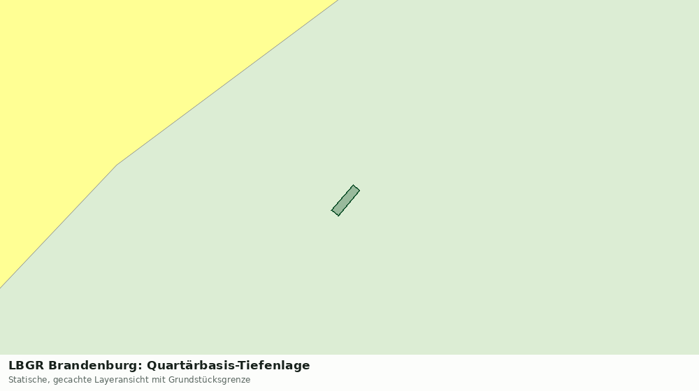 Statische Kartenansicht: LBGR Brandenburg: Quartärbasis-Tiefenlage