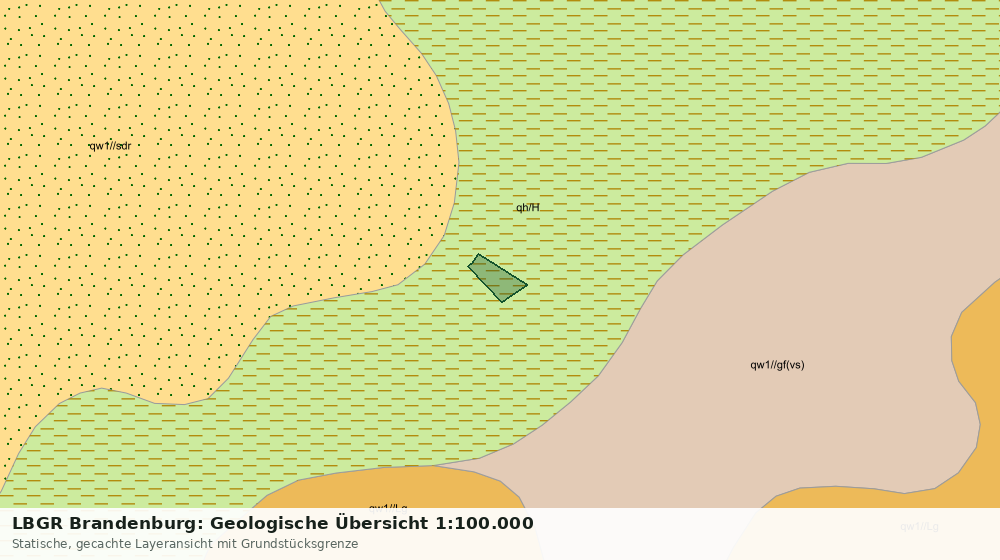 Statische Kartenansicht: LBGR Brandenburg: Geologische Übersicht 1:100.000