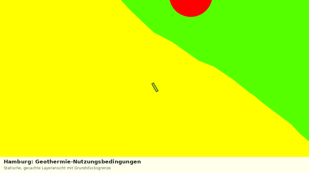 Statische Kartenansicht: Hamburg: Geothermie-Nutzungsbedingungen