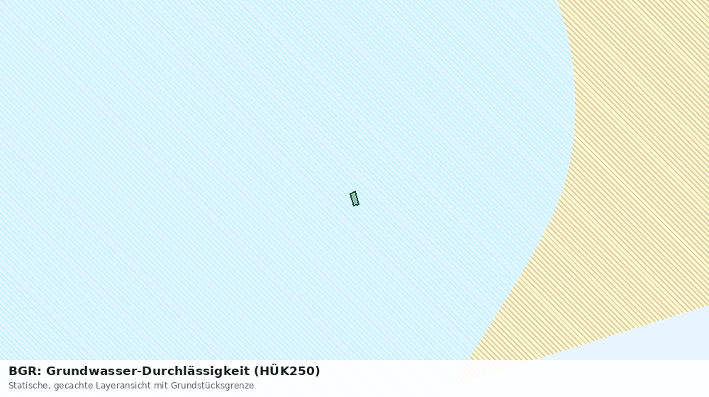 Statische Kartenansicht: BGR: Grundwasser-Durchlässigkeit (HÜK250)