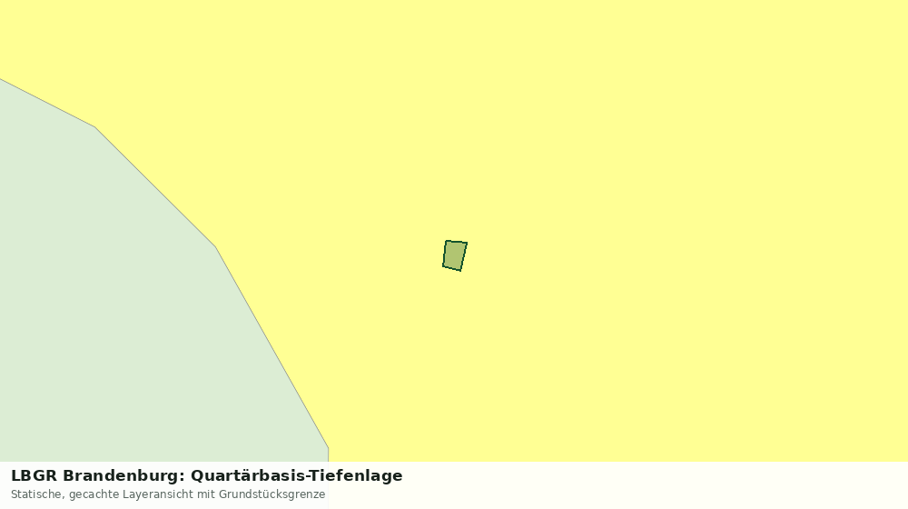 Statische Kartenansicht: LBGR Brandenburg: Quartärbasis-Tiefenlage