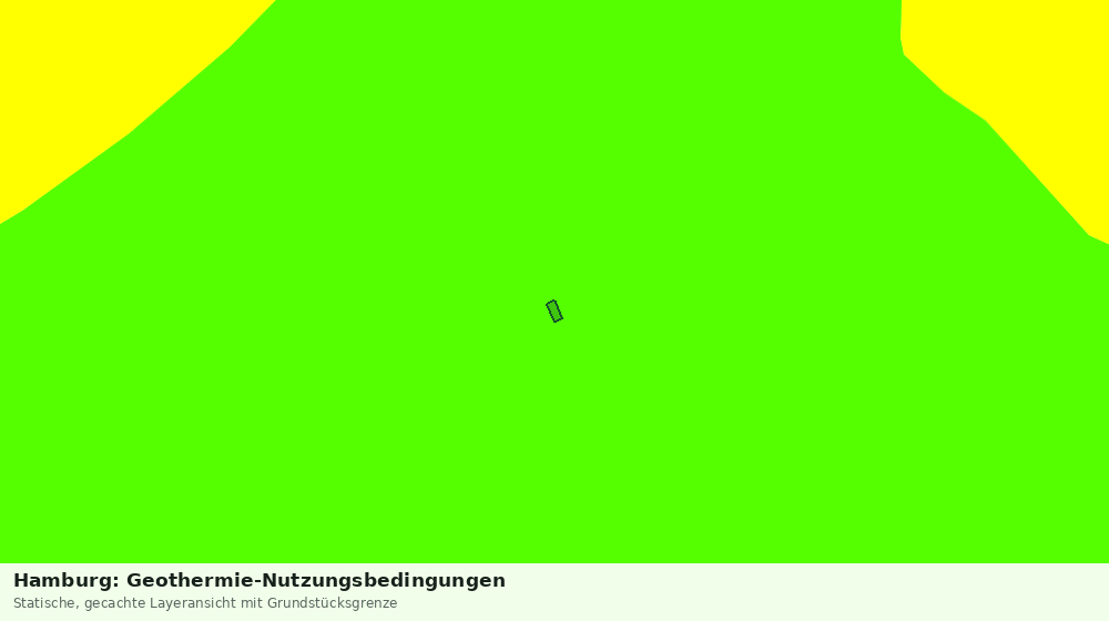 Statische Kartenansicht: Hamburg: Geothermie-Nutzungsbedingungen