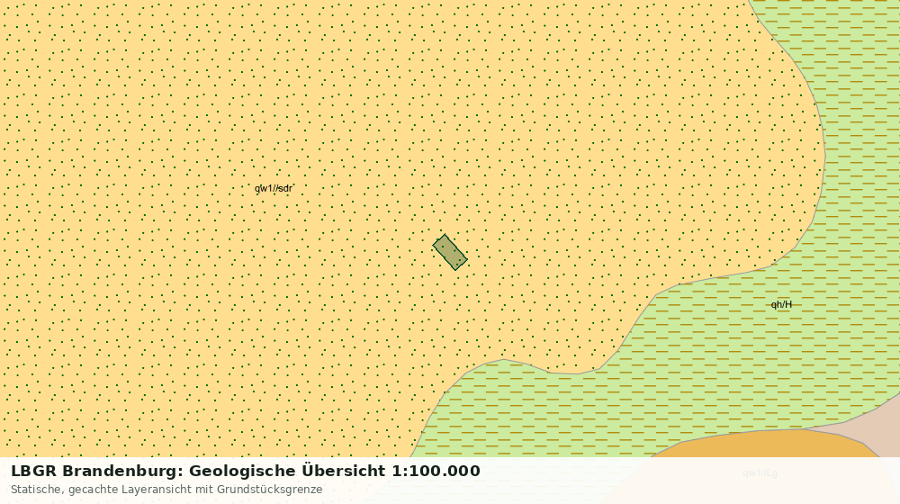 Statische Kartenansicht: LBGR Brandenburg: Geologische Übersicht 1:100.000
