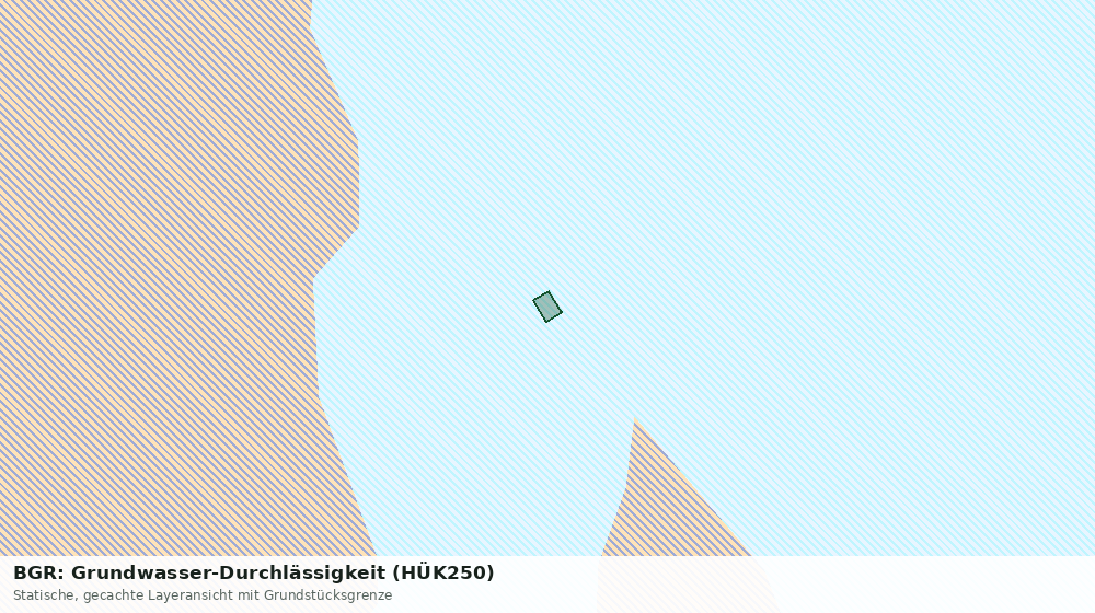 Statische Kartenansicht: BGR: Grundwasser-Durchlässigkeit (HÜK250)