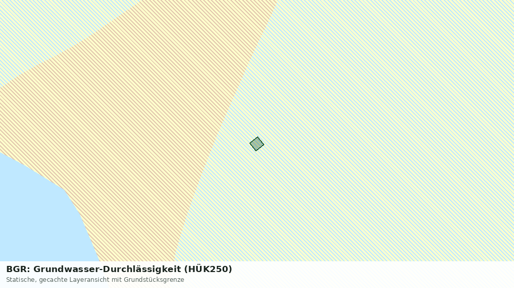 Statische Kartenansicht: BGR: Grundwasser-Durchlässigkeit (HÜK250)