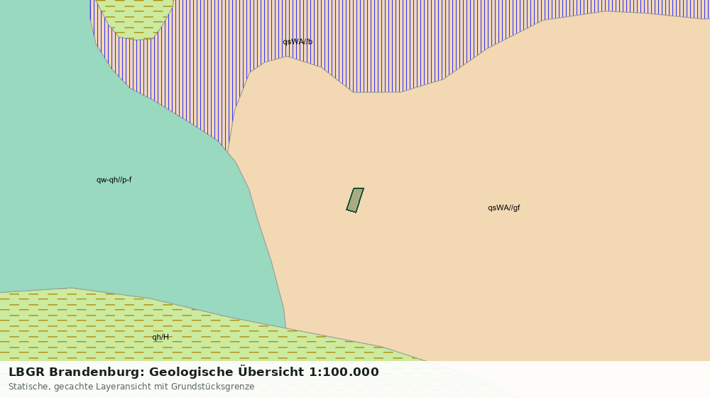 Statische Kartenansicht: LBGR Brandenburg: Geologische Übersicht 1:100.000
