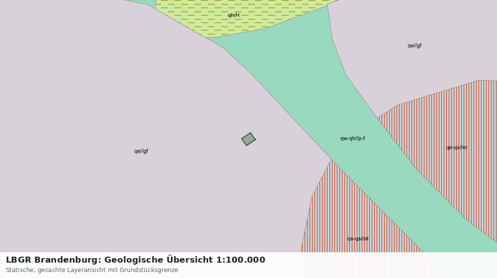 Statische Kartenansicht: LBGR Brandenburg: Geologische Übersicht 1:100.000