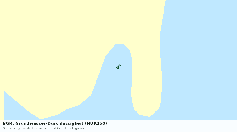 Statische Kartenansicht: BGR: Grundwasser-Durchlässigkeit (HÜK250)