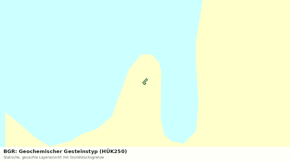 Statische Kartenansicht: BGR: Geochemischer Gesteinstyp (HÜK250)