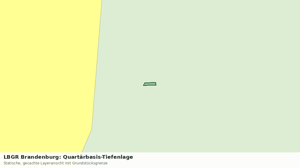 Statische Kartenansicht: LBGR Brandenburg: Quartärbasis-Tiefenlage