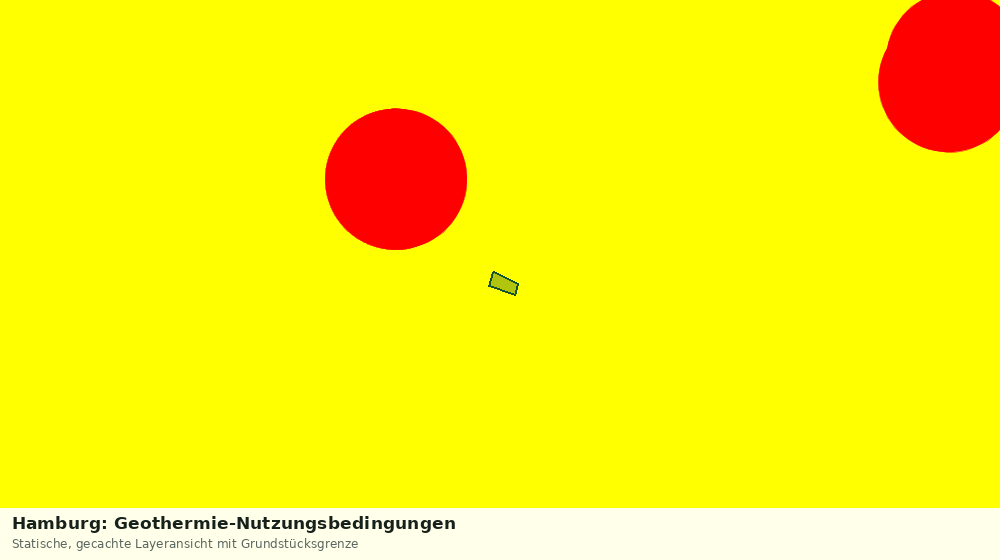 Statische Kartenansicht: Hamburg: Geothermie-Nutzungsbedingungen