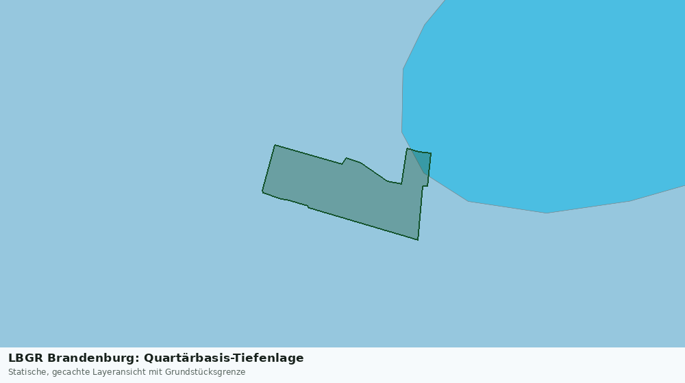 Statische Kartenansicht: LBGR Brandenburg: Quartärbasis-Tiefenlage