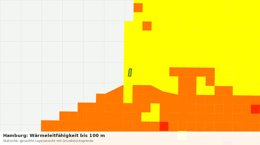 Statische Kartenansicht: Hamburg: Wärmeleitfähigkeit bis 100 m
