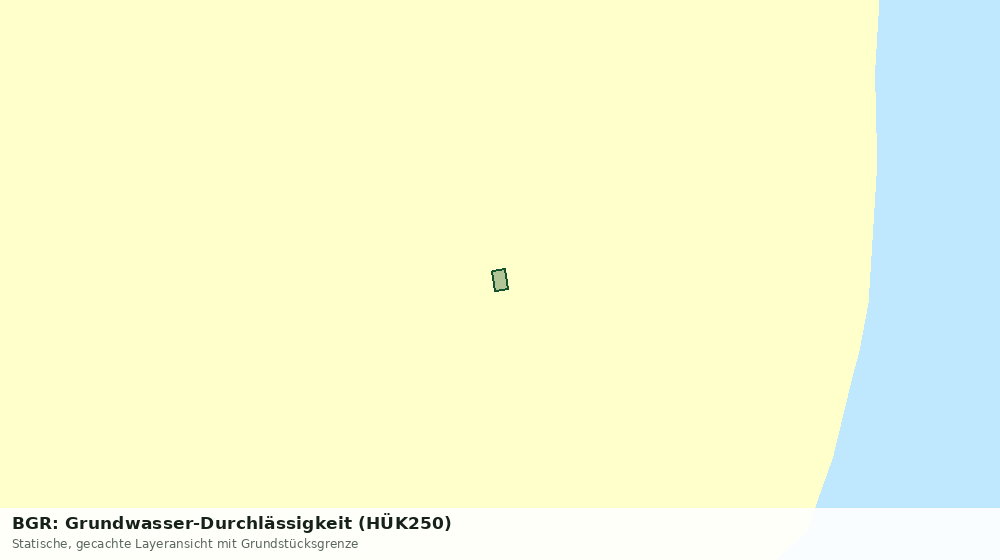 Statische Kartenansicht: BGR: Grundwasser-Durchlässigkeit (HÜK250)