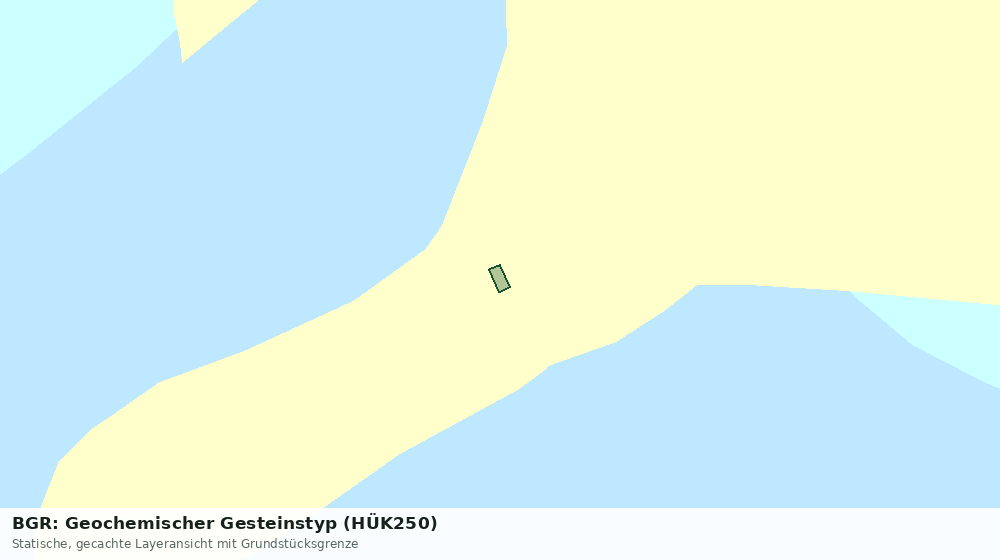 Statische Kartenansicht: BGR: Geochemischer Gesteinstyp (HÜK250)