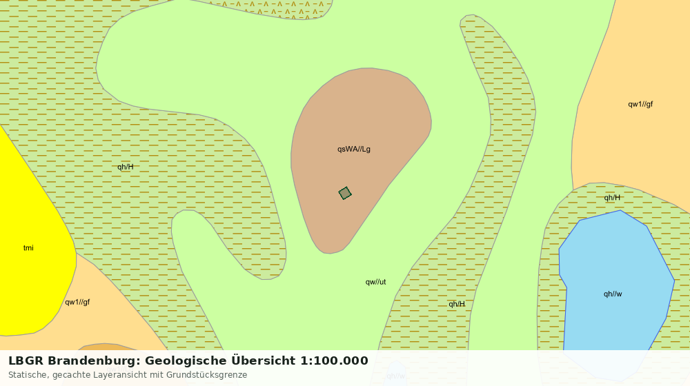 Statische Kartenansicht: LBGR Brandenburg: Geologische Übersicht 1:100.000