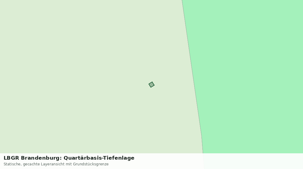 Statische Kartenansicht: LBGR Brandenburg: Quartärbasis-Tiefenlage