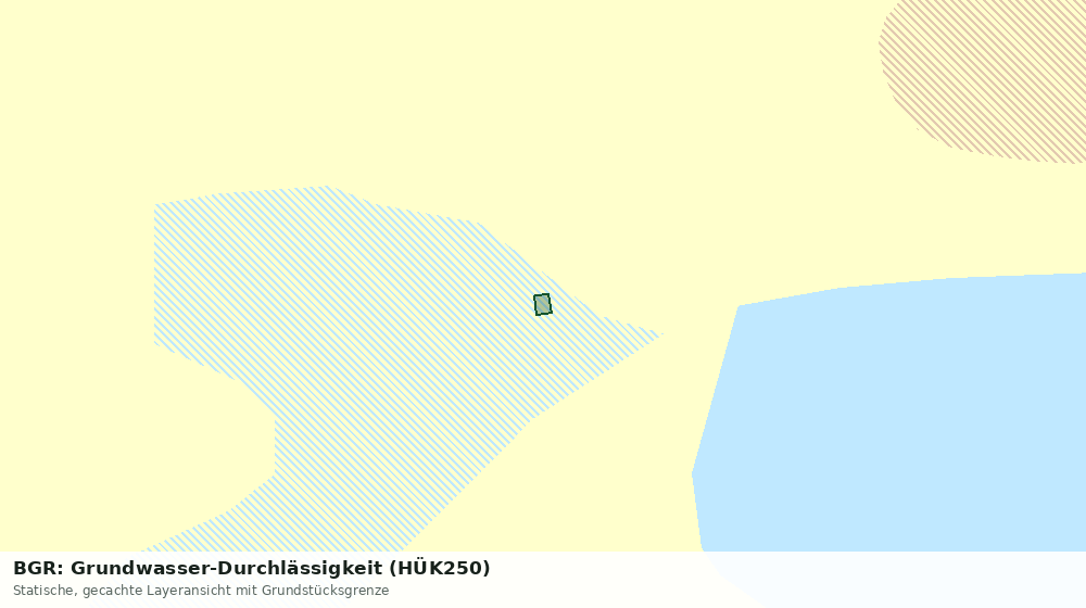 Statische Kartenansicht: BGR: Grundwasser-Durchlässigkeit (HÜK250)